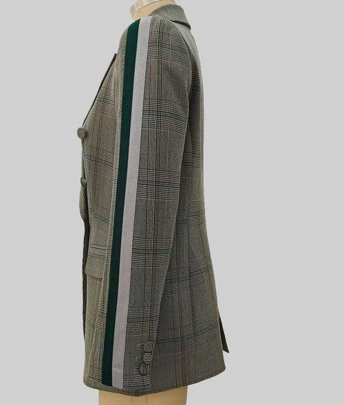 Ella Check Blazer Green