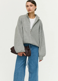 Harlow Oversized Cardigan - Grey Marle