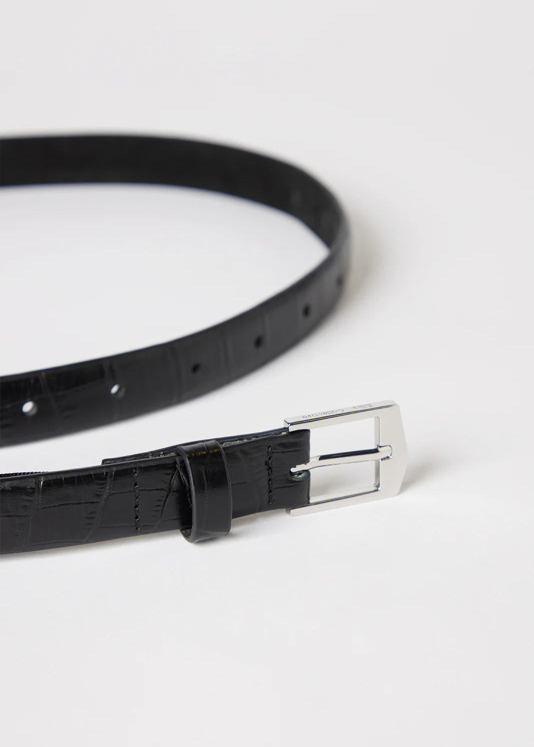 Ida Belt Black Croc
