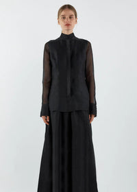 Sofia Irina Iris Bell Shirt - Black