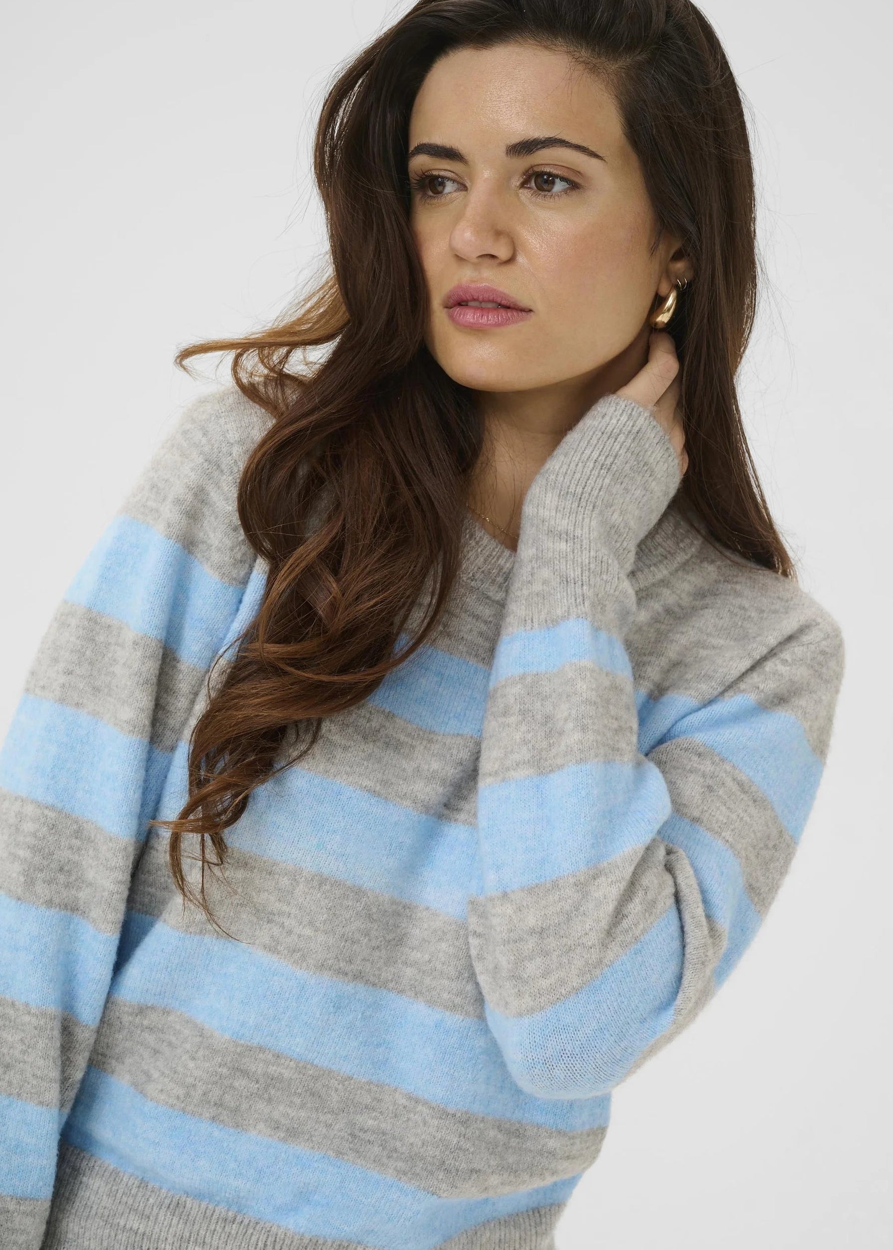 Kaffe KAniel Striped Pullover