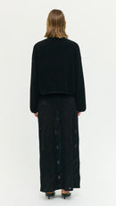 Staple The Label Katya Crop Sherpa Jacket - Black