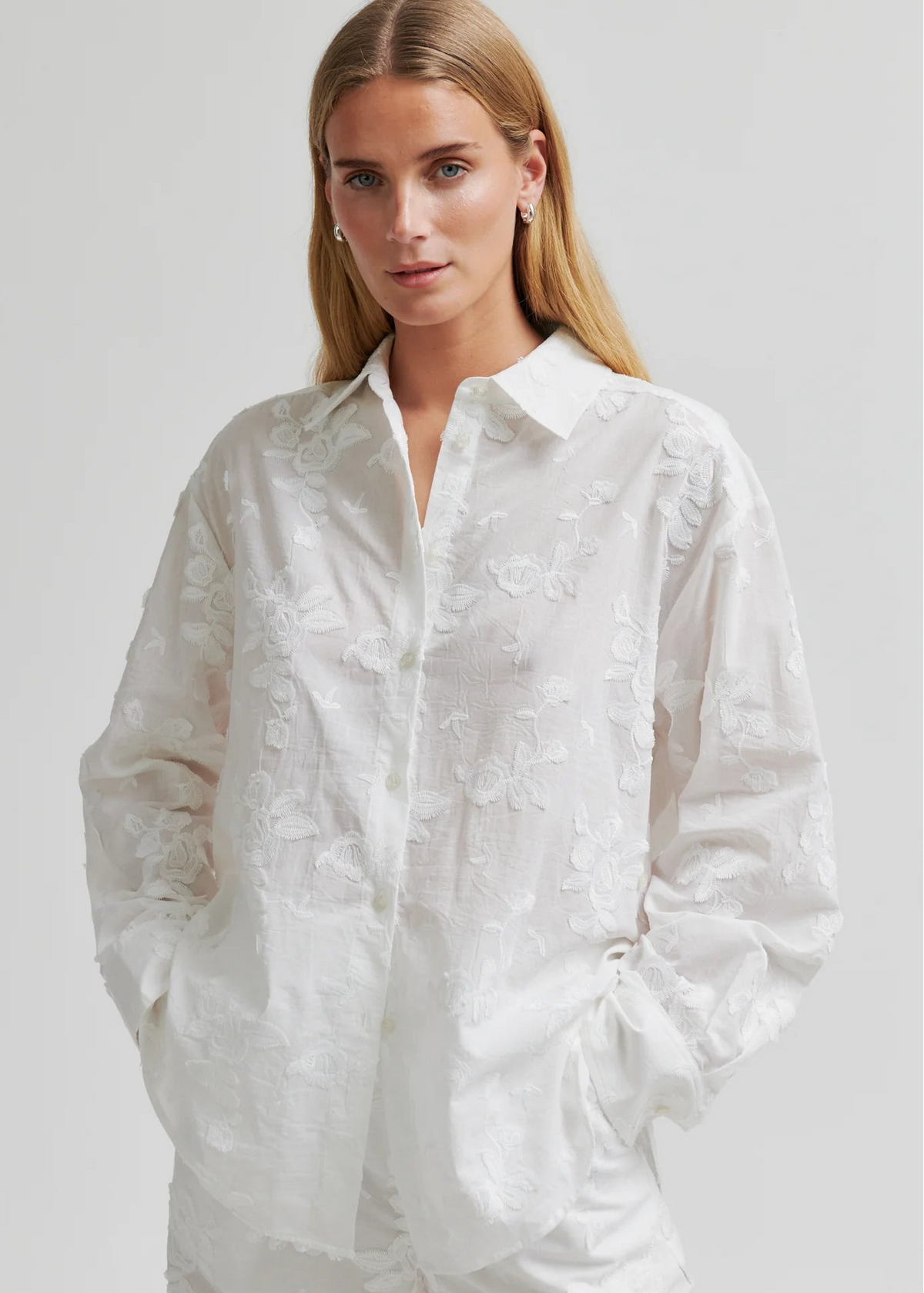 Lio Detailed Shirt - White