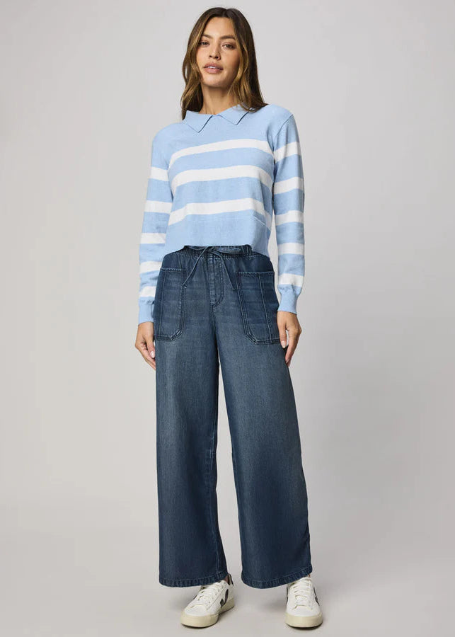 Lounge Denim Straight Pant - Dark Rinse