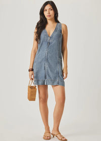 Splendid Lounge Denim Mini Dress - Indigo