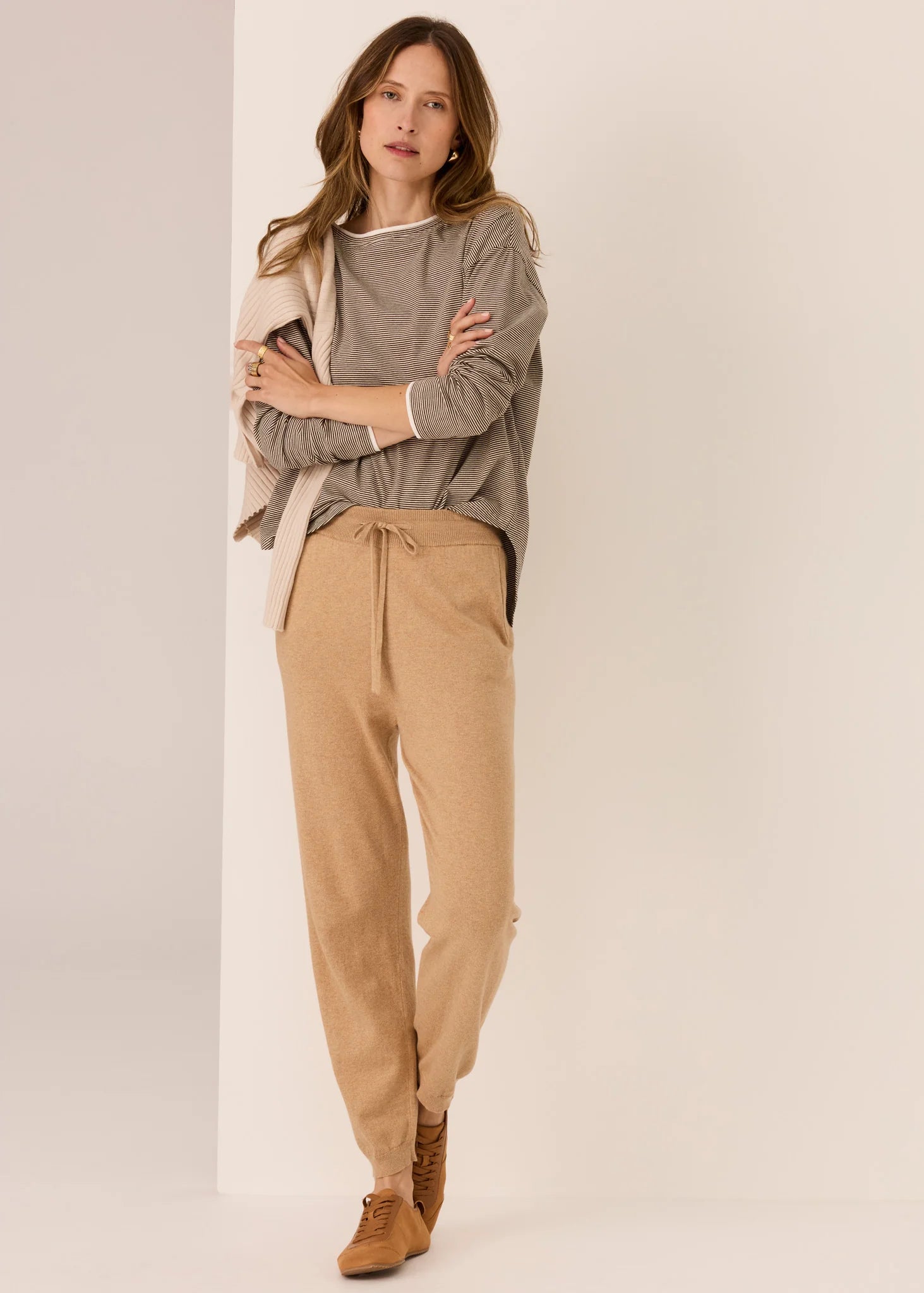 Mannix Long Sleeve Tee Chocolate Pebble