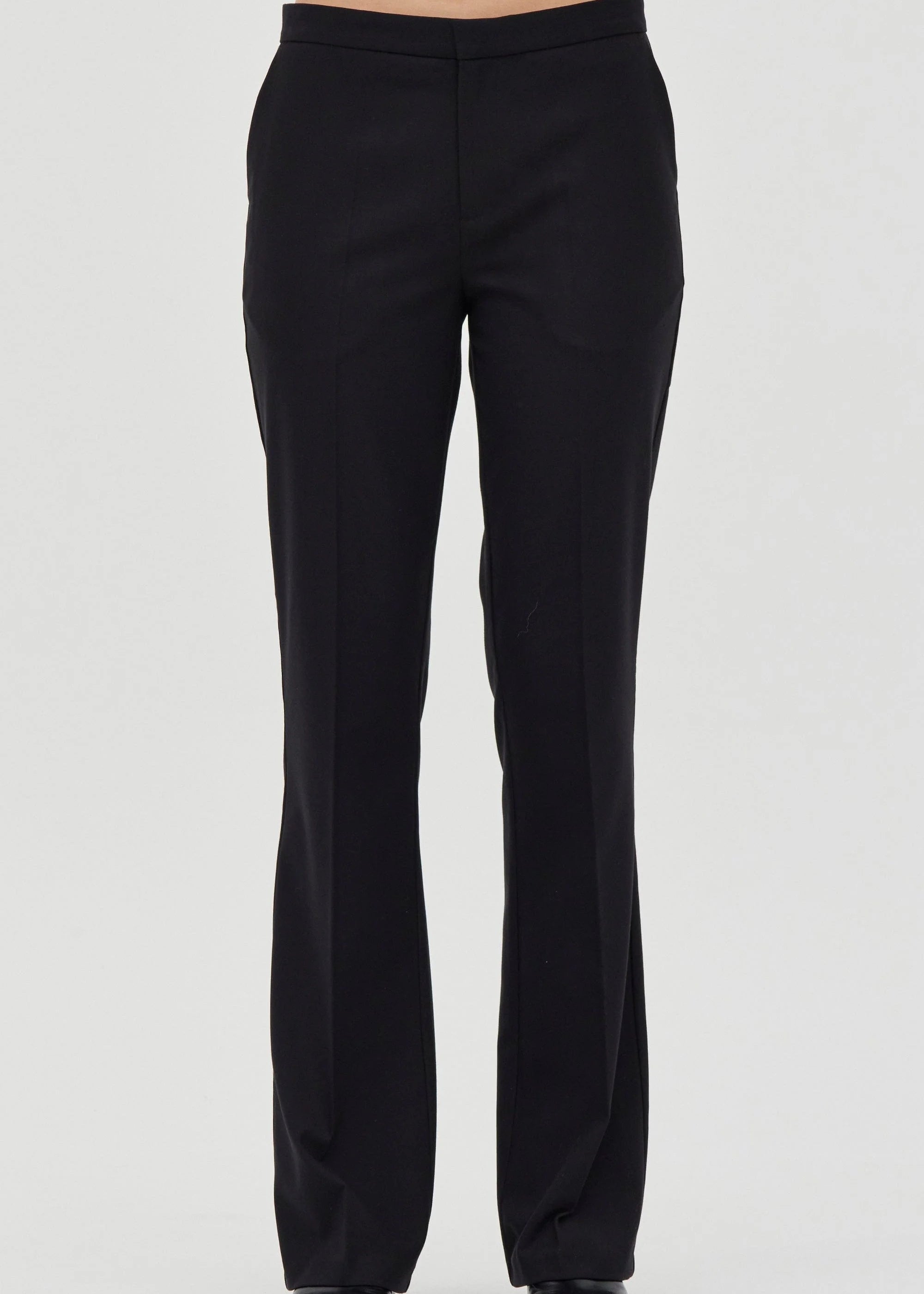 Black dress pants on a white background