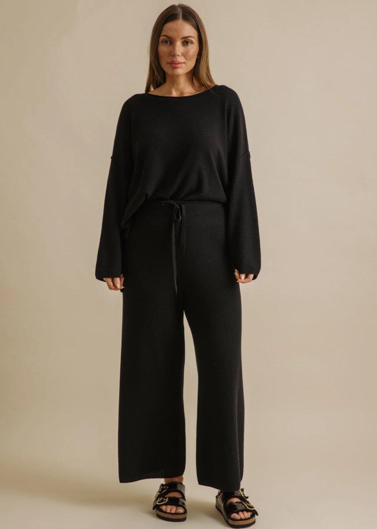 Winter Retreat Merino Cotton Pant Noir