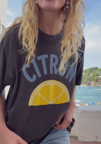 Citron Boyfriend Tee - Black