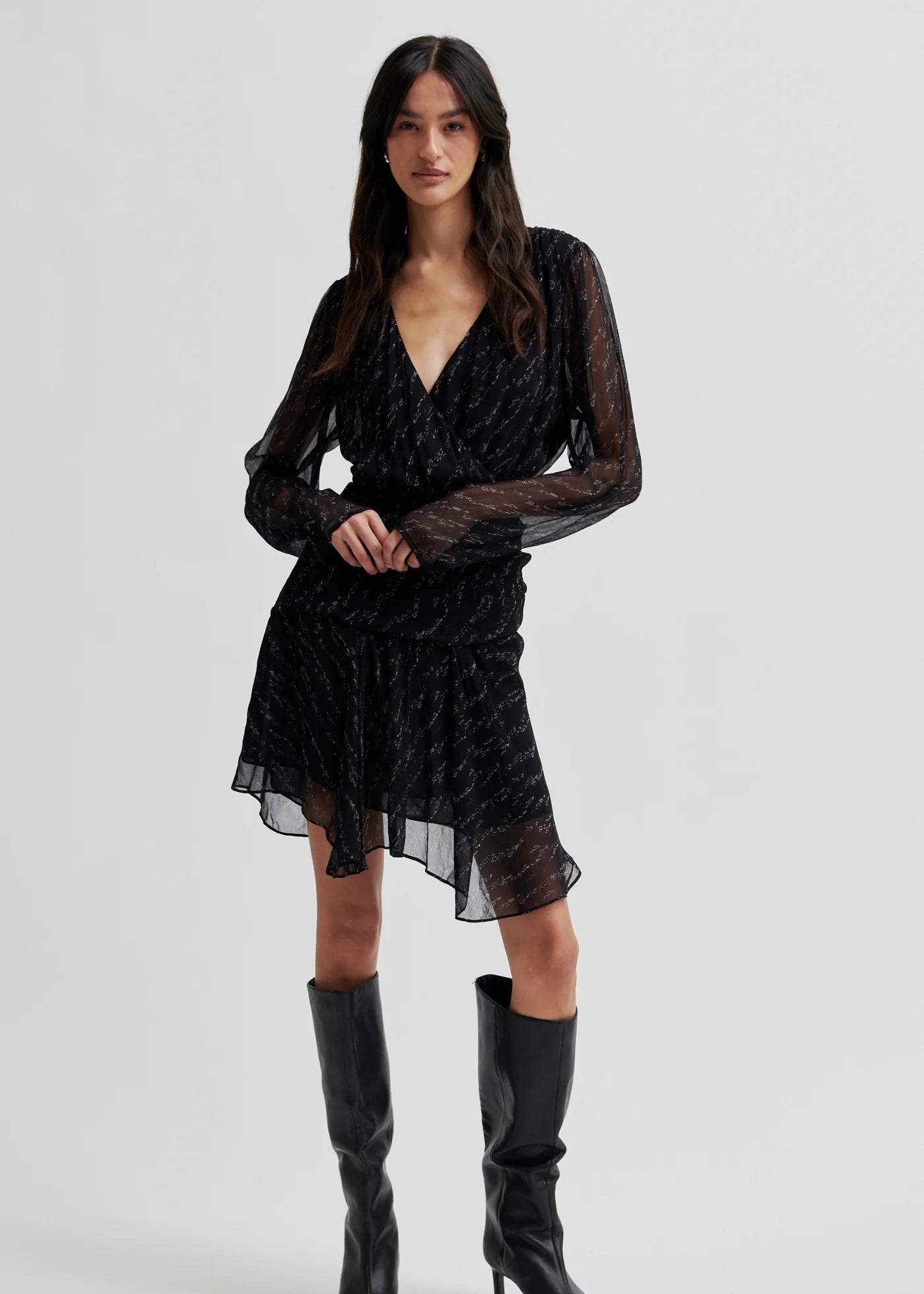 Rhone Black Printed Dress