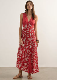 Rochelle Midi Dress - Red