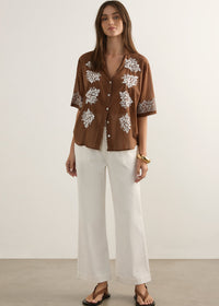 Auguste Rosalie Blouse - Tan