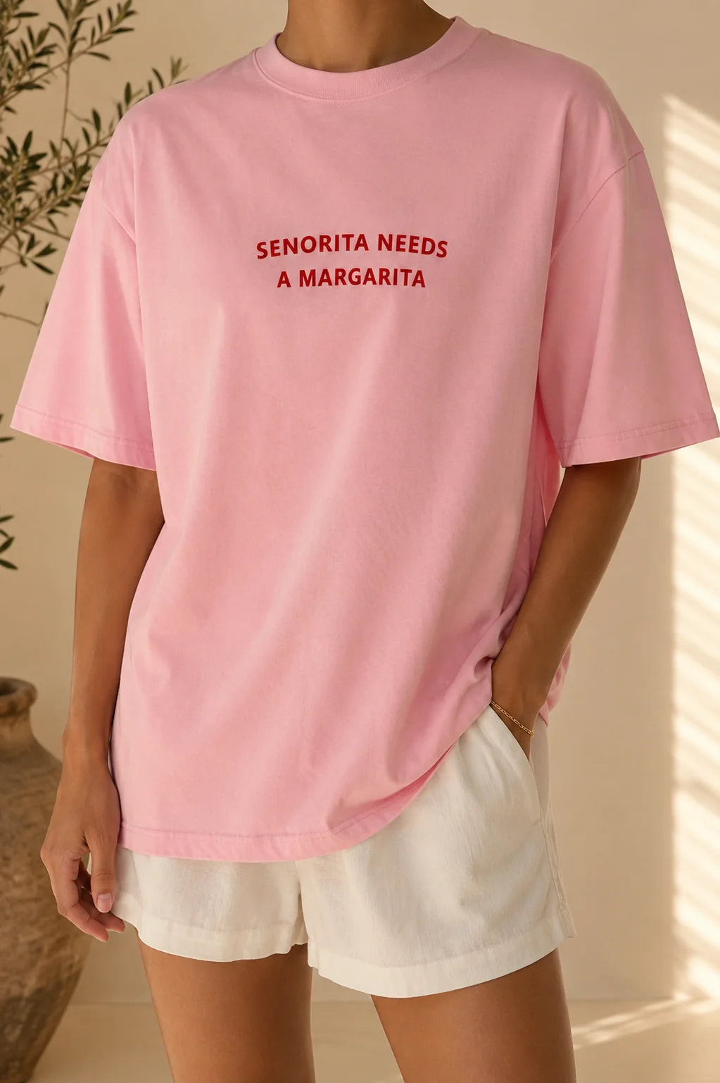 Senorita Margarita Tee - Pink