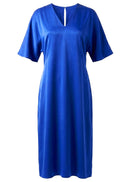 Blue dress on white background