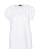 White sleeveless top on a white background