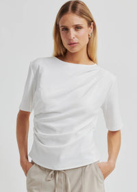 Second Female Ulina Drape Tee - White