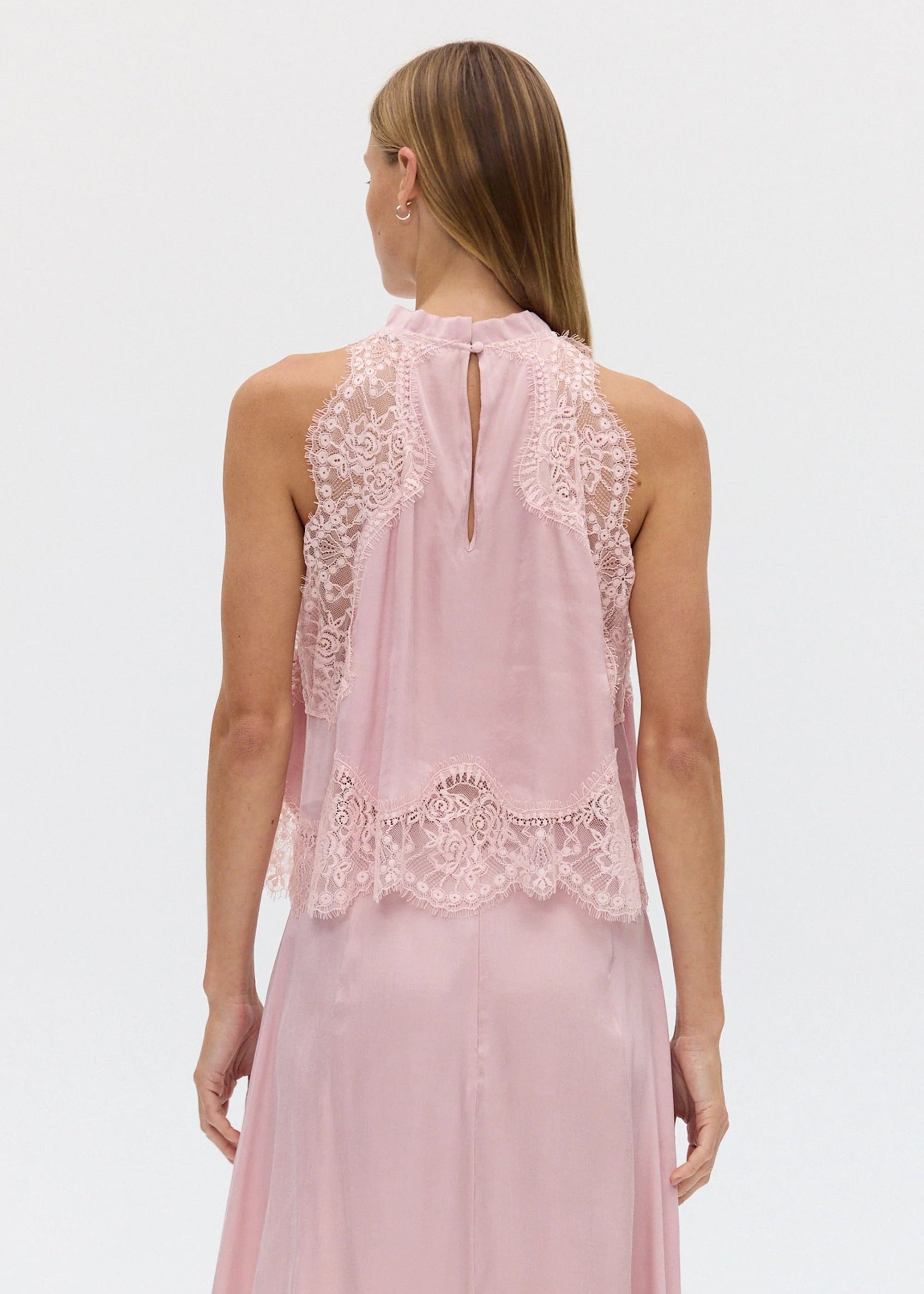 Vision Lace Top Rose