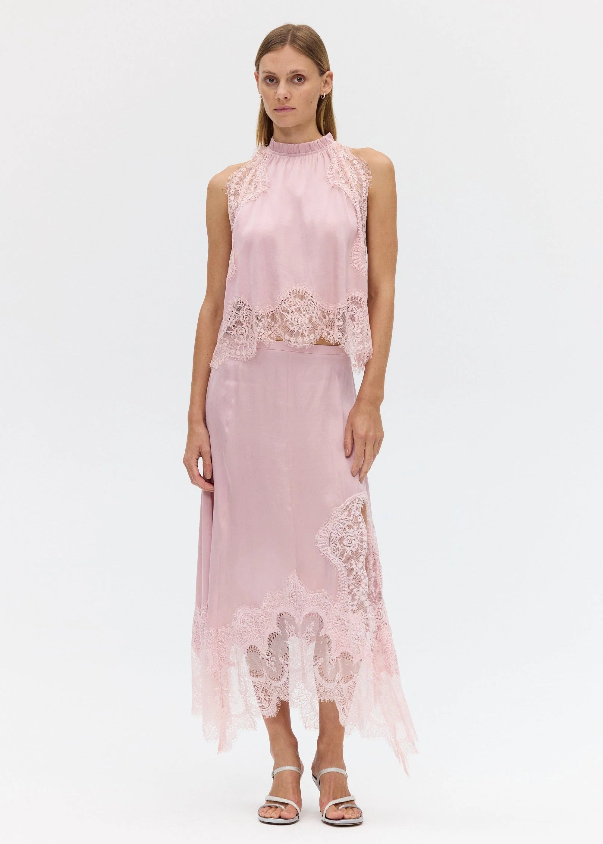Vision Lace Top Rose