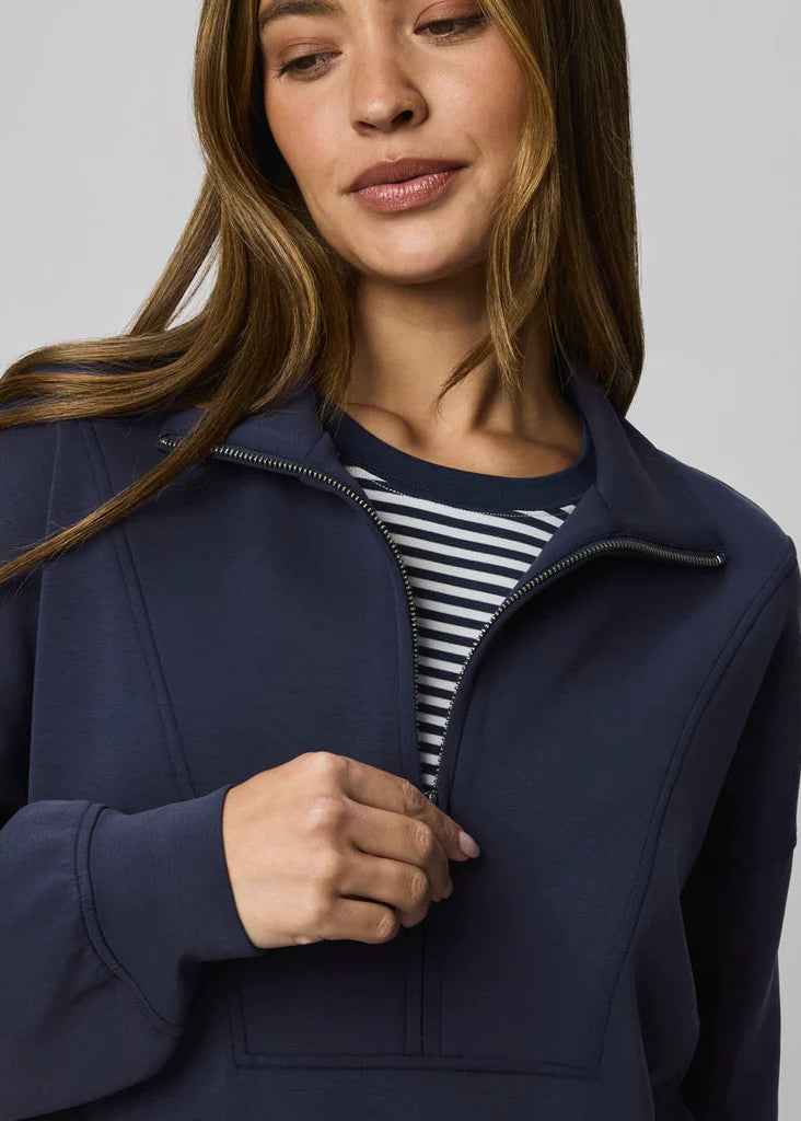 Scubasoft Quarter-Zip Sweatshirt - Navy
