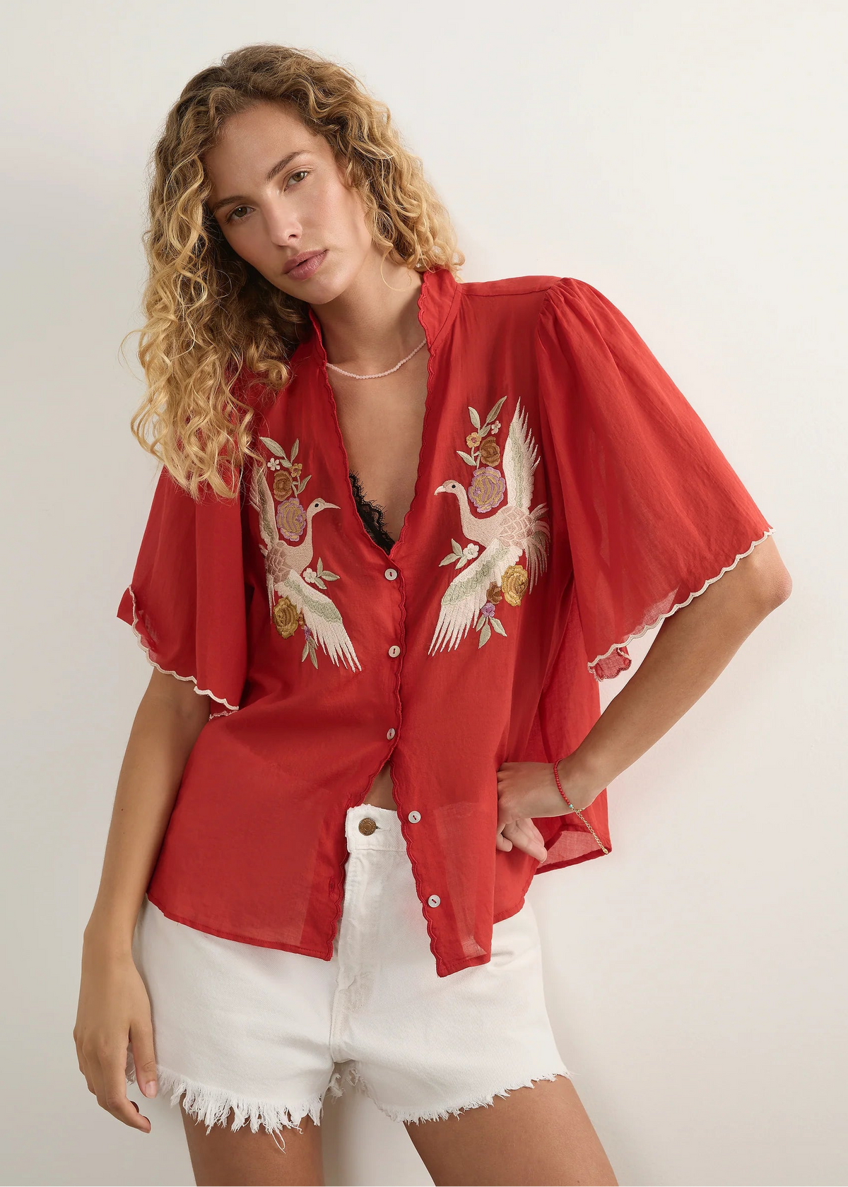 Zoe Blouse - Red